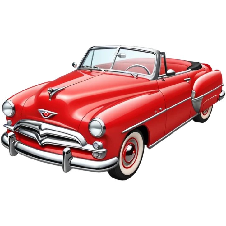 1950s convertible illustration emoji
