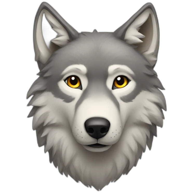 wolf with a star emoji