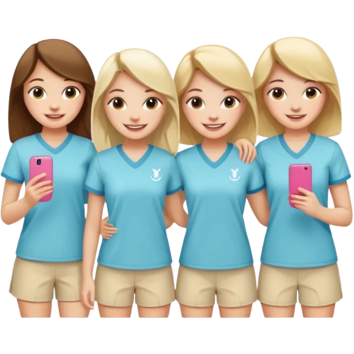 group of cute sorority girls  emoji