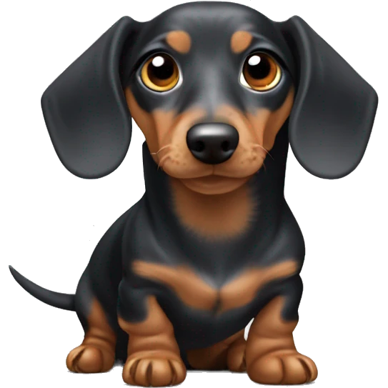 Dapple mini dachshund emoji