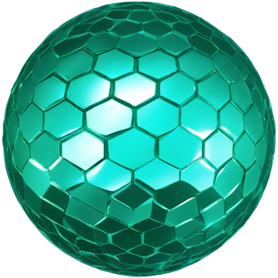 Teal disco ball  emoji