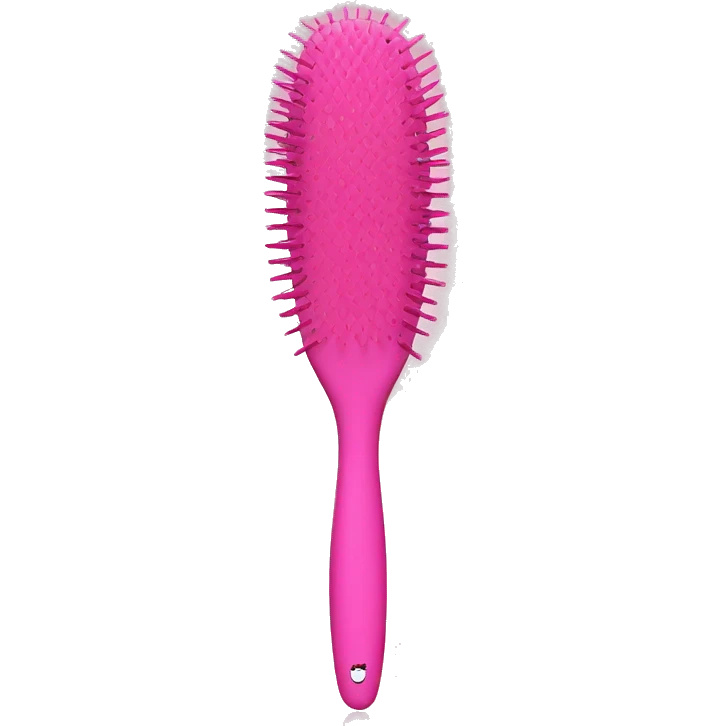 pink princess hair brush emoji