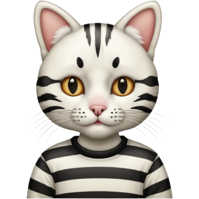 Cat mime performer emoji