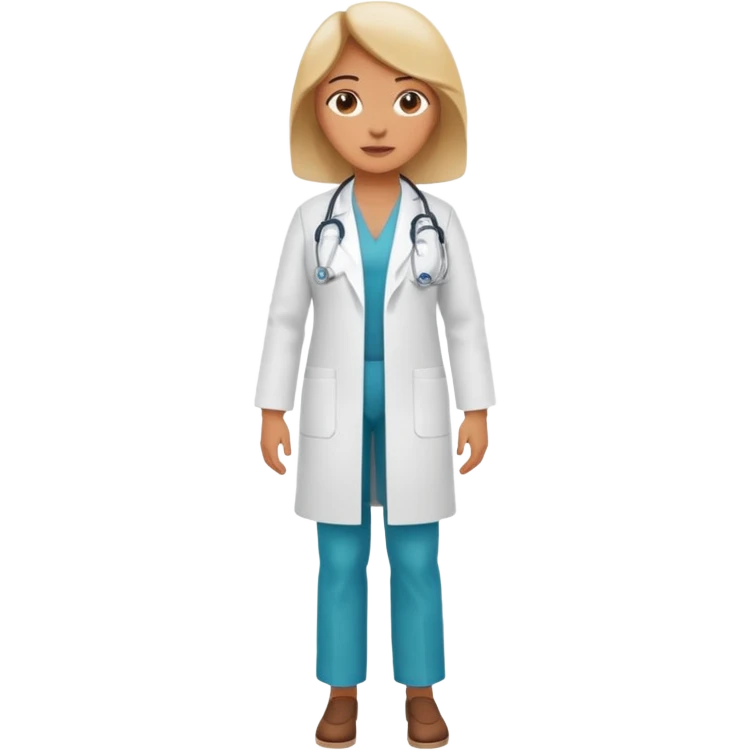doctora mujer cuerpo completo emoji