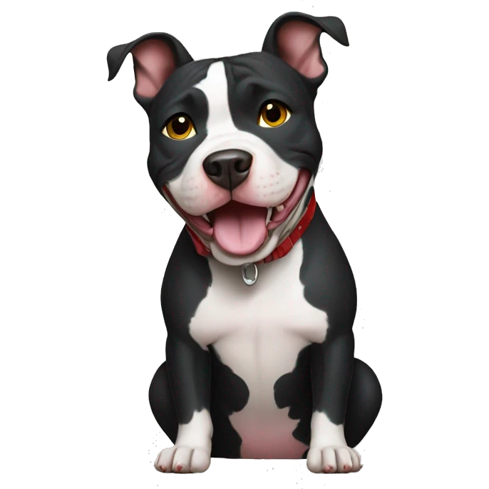 american pitbull happy  emoji