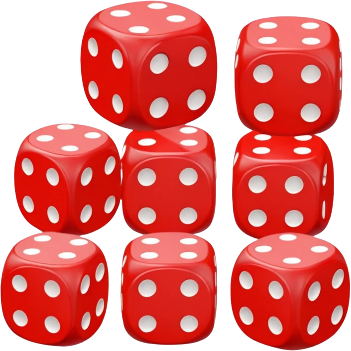 red dice toy emoji