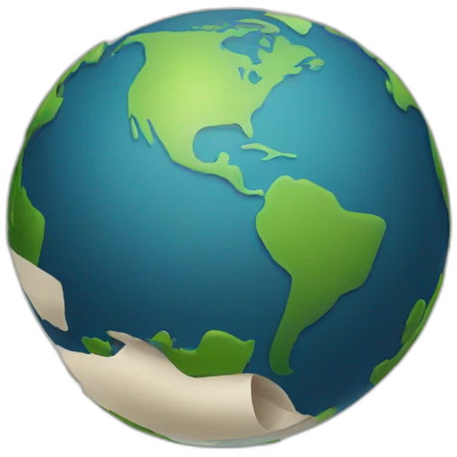Exsploding globe emoji