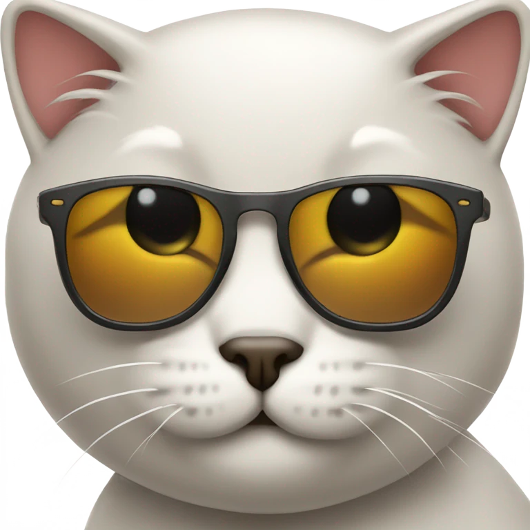 Cat with sunglasses emoji