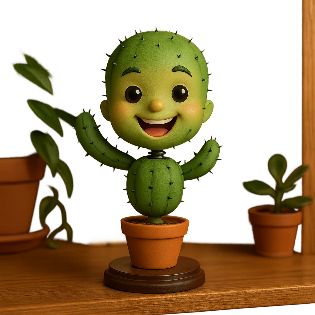 happy cactus emoji