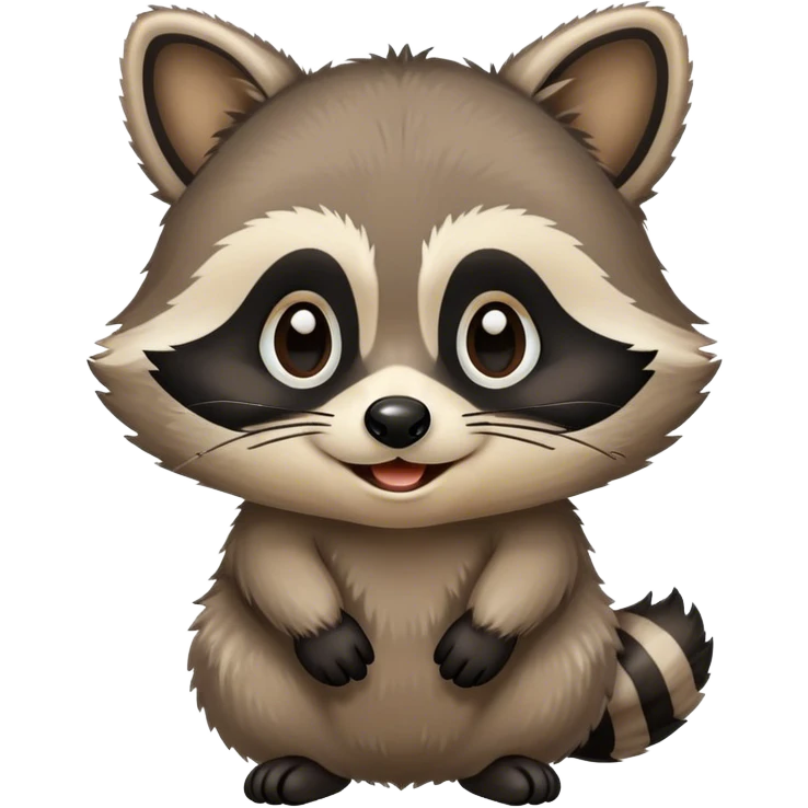 Happy raccoon  emoji