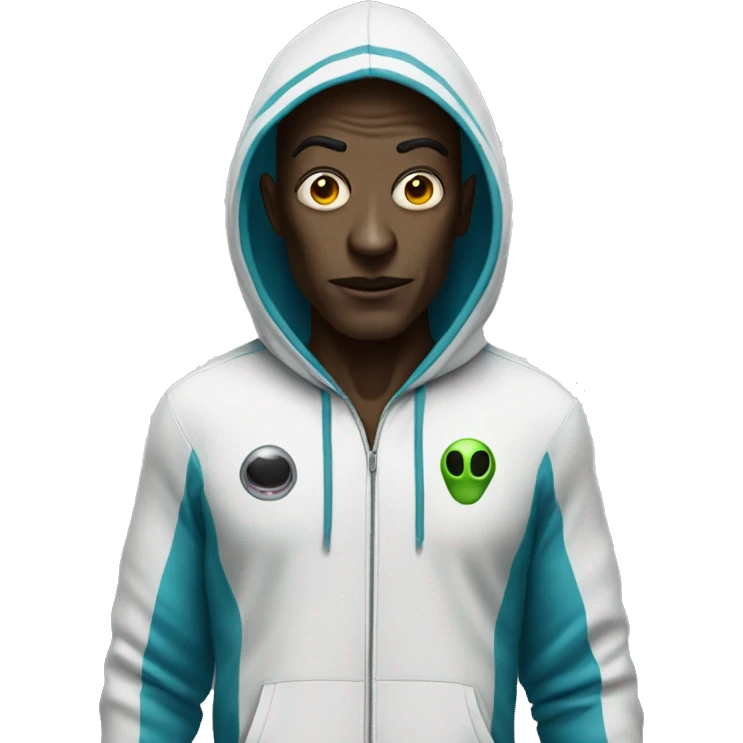 alien with a tracksuit on  emoji