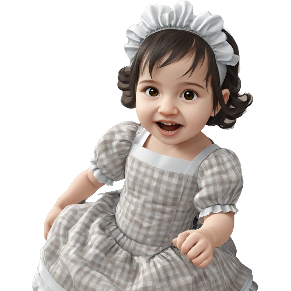 realistic maid crossdressing girl emoji