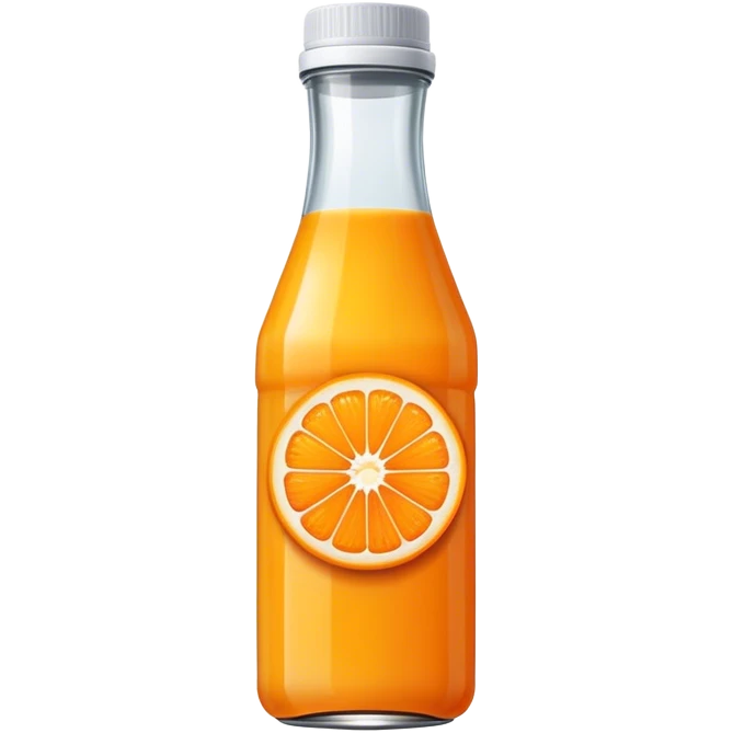 Orange juice bottle emoji
