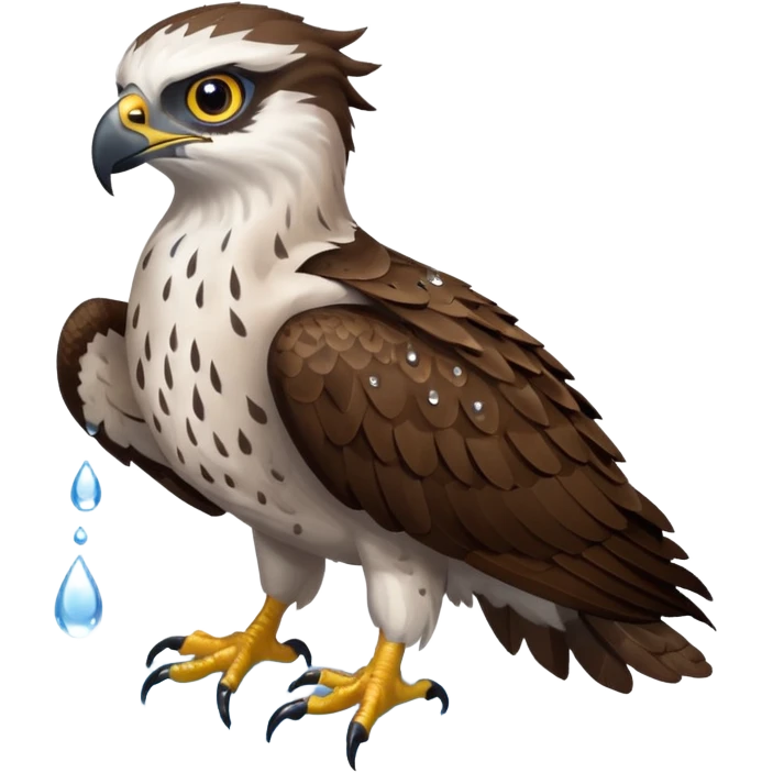 Osprey with fish emoji