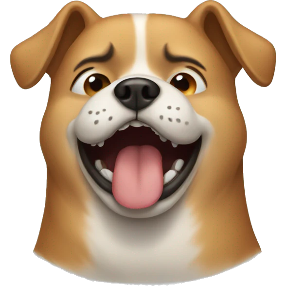Dog crying emoji