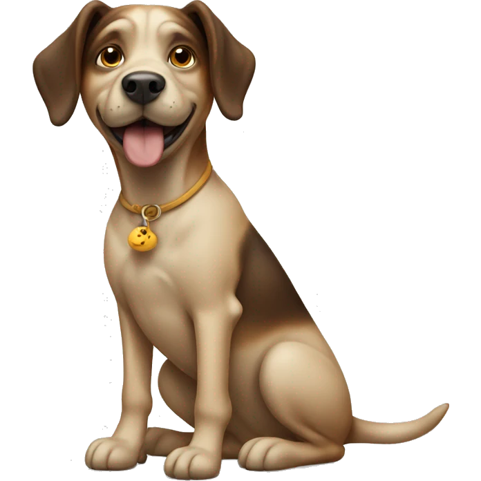 Dog with a poo emoji