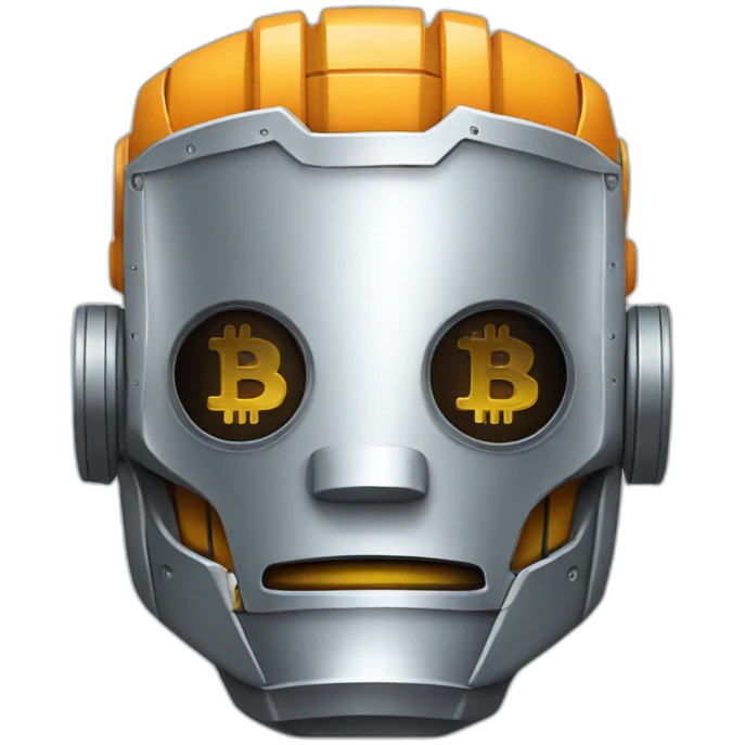 robot bitcoin emoji