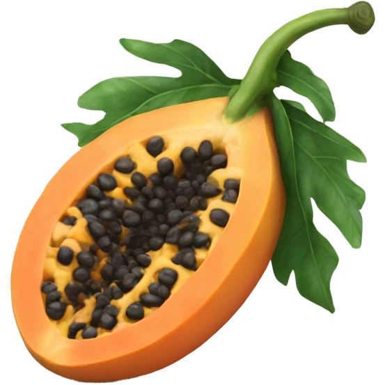 Realistic Papaya  emoji