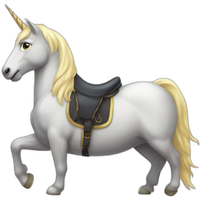 Chat sur licorne emoji