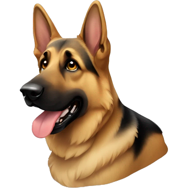 German shepherd  emoji