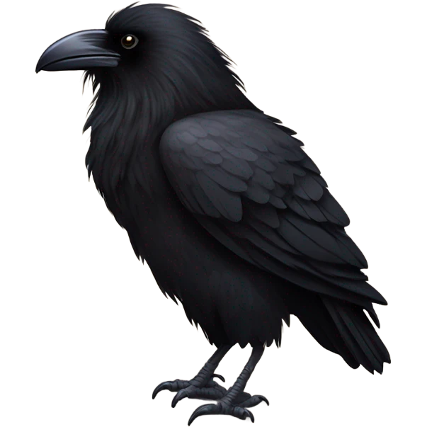 Raven riding buffalo emoji