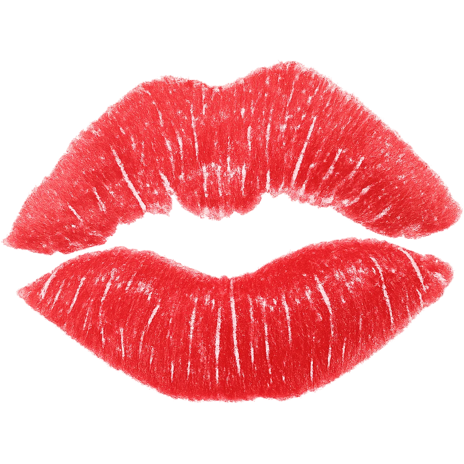 lipstick mark, remove background emoji