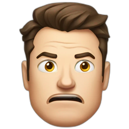 Angry Elon Musk Face emoji