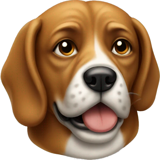 Dog smoking cigar emoji