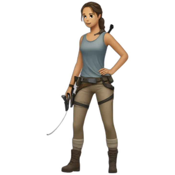 Alicia vikander, tomb raider emoji