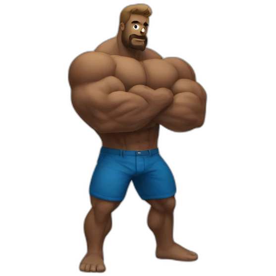 mega big biceps white emoji