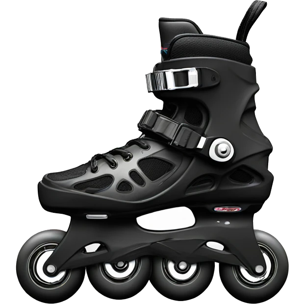a black rollerblade inline skate, the model called "TWISTER XT" emoji