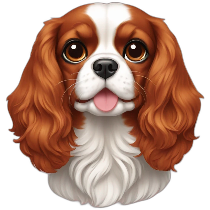 Ruby Cavalier King Charles Spaniel emoji