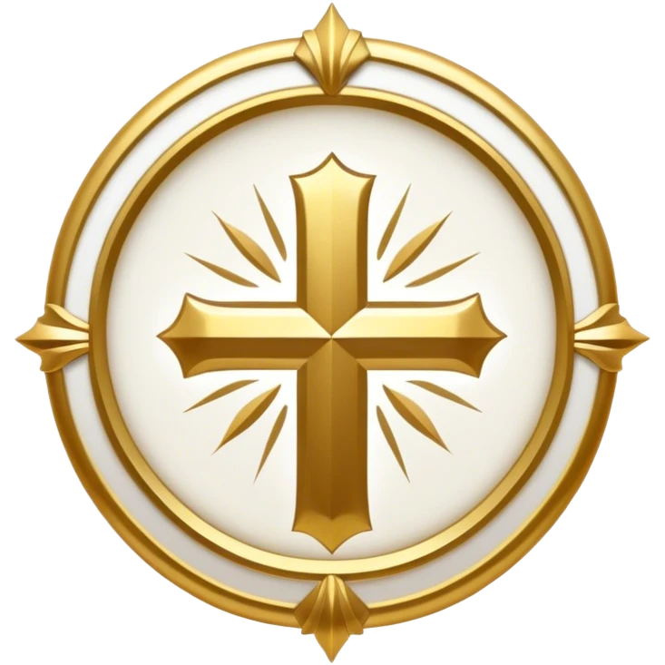 baptized emblem white emoji