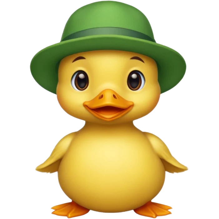 green hats, baby duck emoji