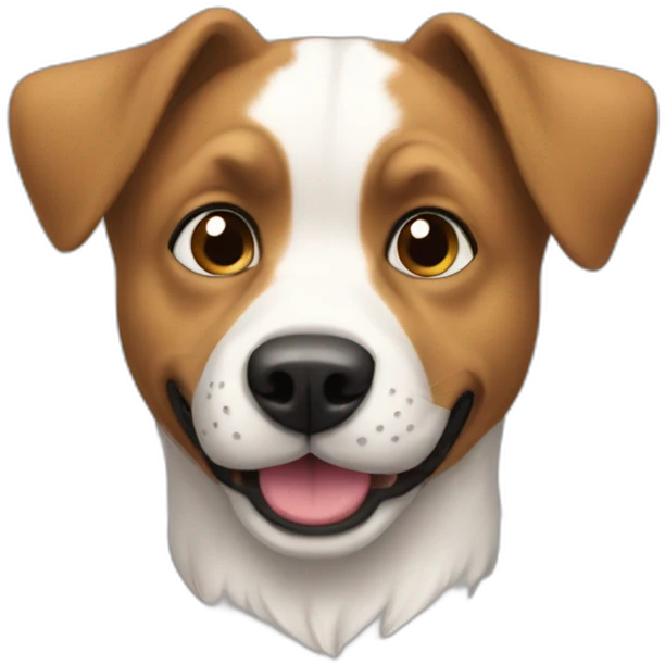 Chien qui fait ✌ emoji