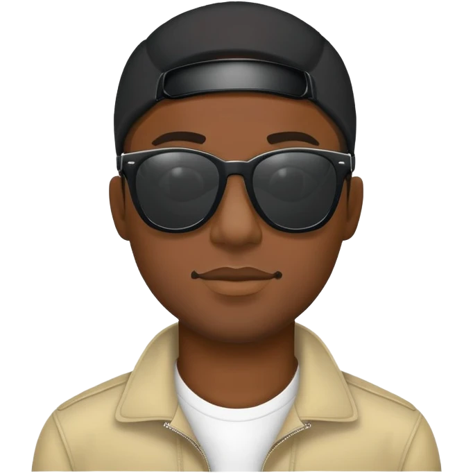 black rapper shades emoji