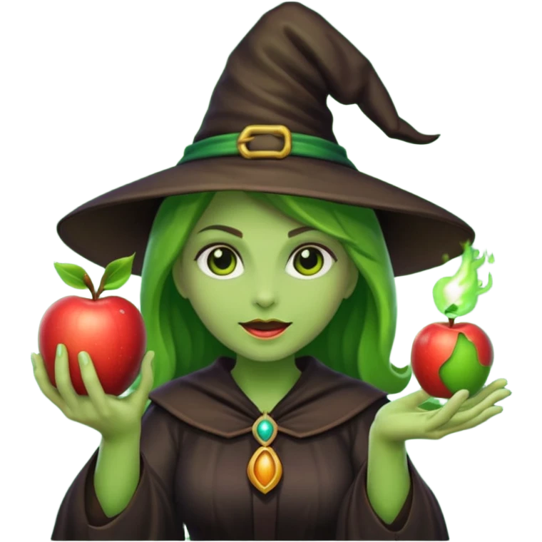 witch conjuring magic apple style emoji emoji
