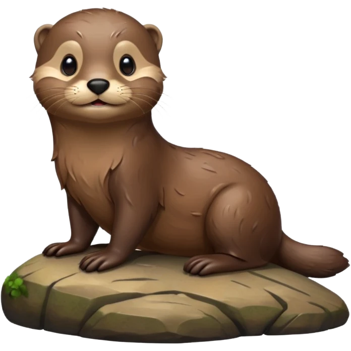 otter on rock emoji