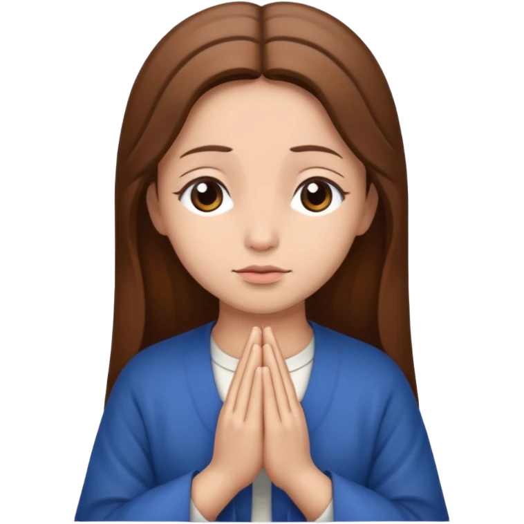 Nossa senhora rezando emoji