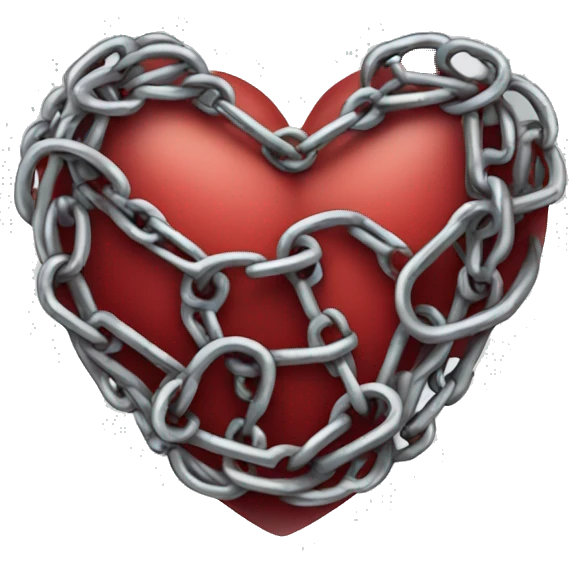 heart wrapped in chains emoji