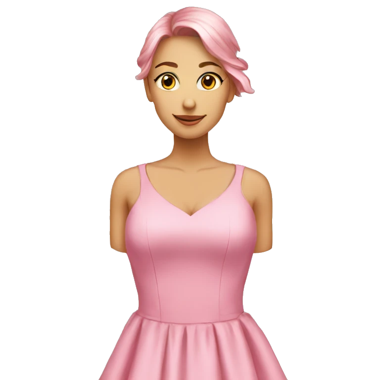 Vestido rosa  emoji