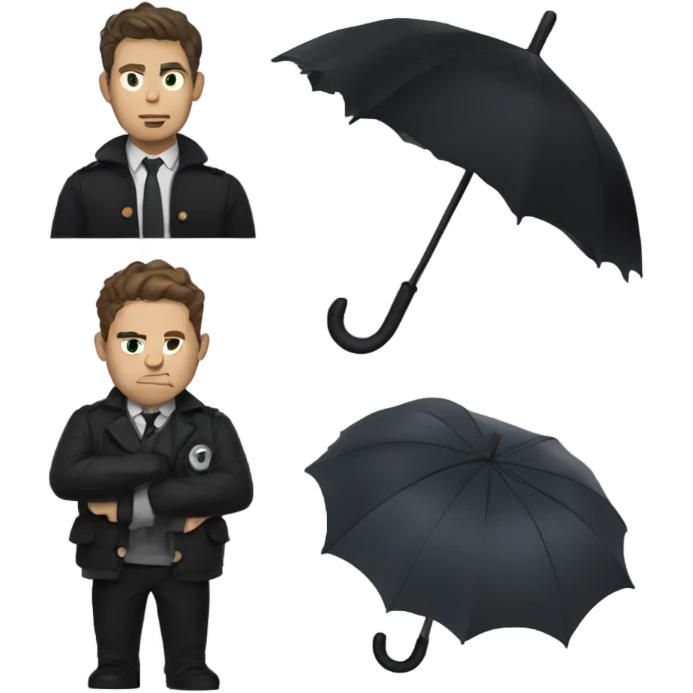 five hargreeves umbrella academy emoji