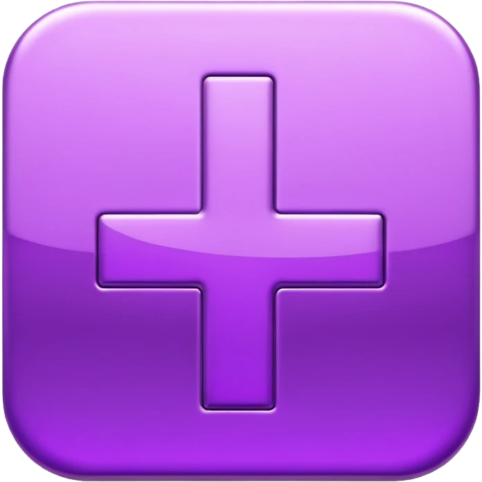 purple plus icon emoji