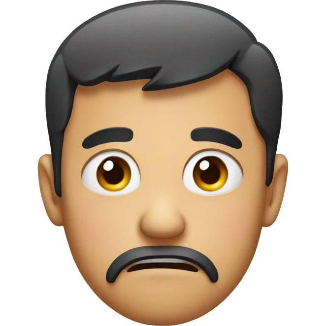 Disgusted face emoji
