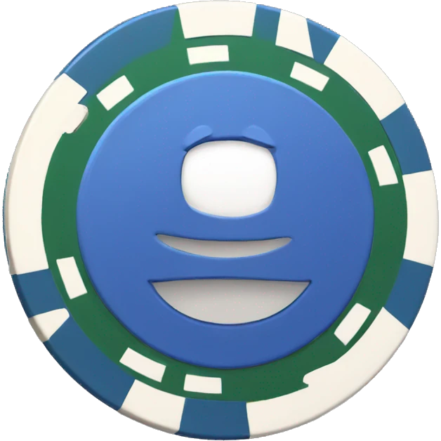 Poker chip emoji
