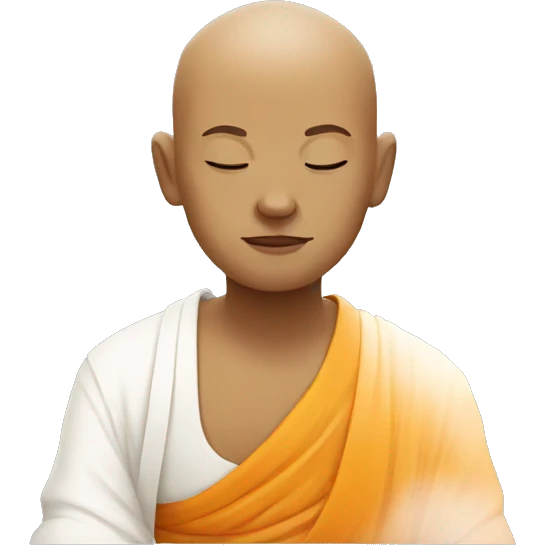 meditating monk emoji