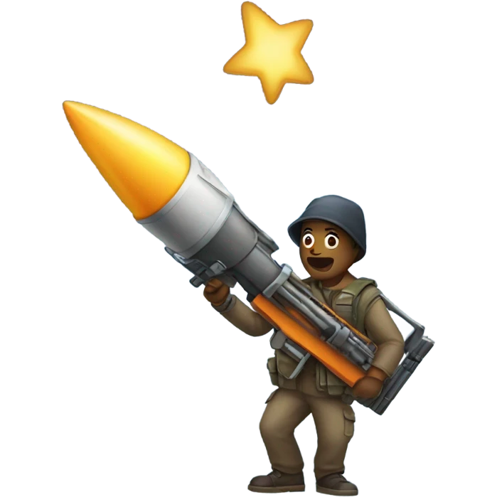 A normal with a rocket launcher  emoji