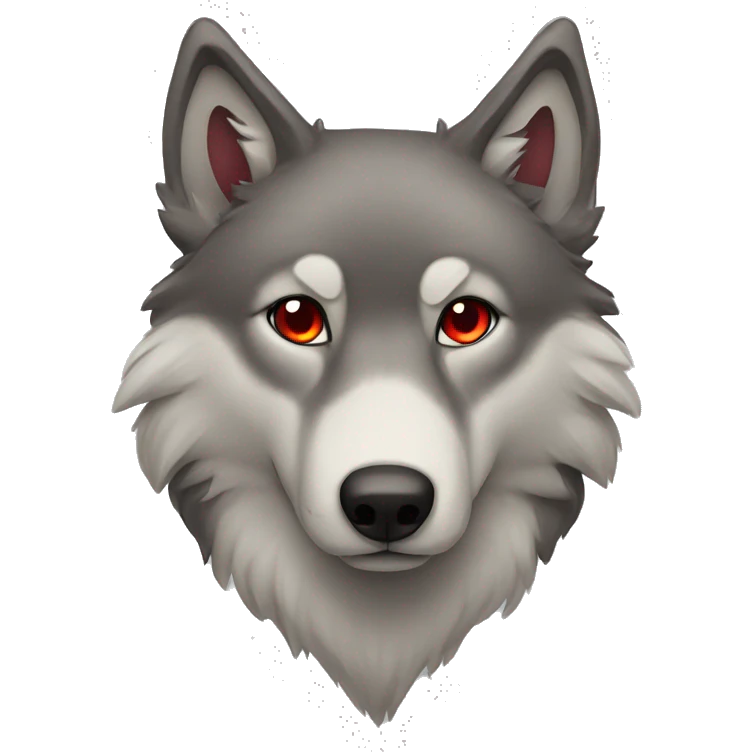 Wolf with heart eyes  emoji