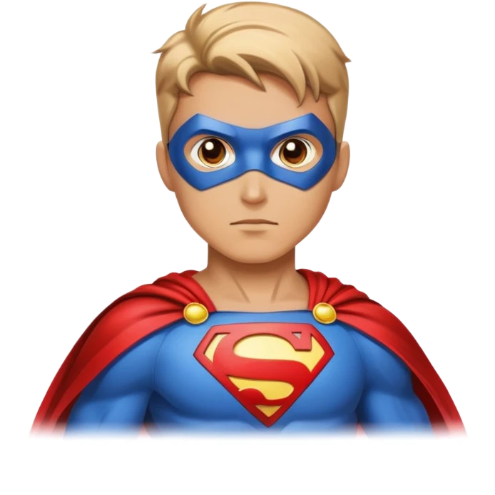 superhero with growth powers in basic form emoji