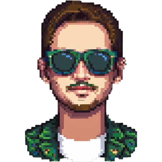 handsome guy with sunglasses emoji